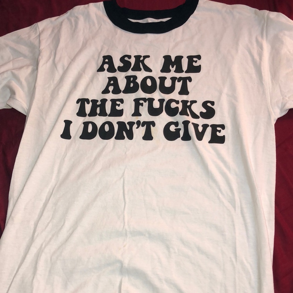 White Profanity Woman’s T-Shirt